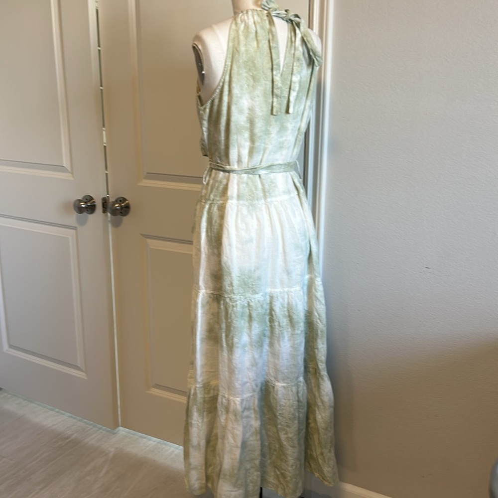 cloth & stone Light Green Tie-Waist Halter Maxi Dress - Picture 3 of 6